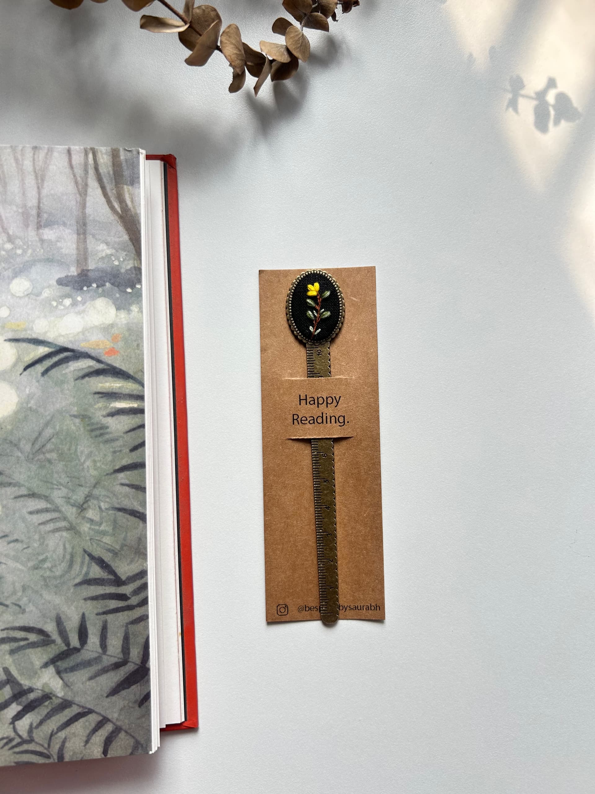 Flower vein bookmark  view 1