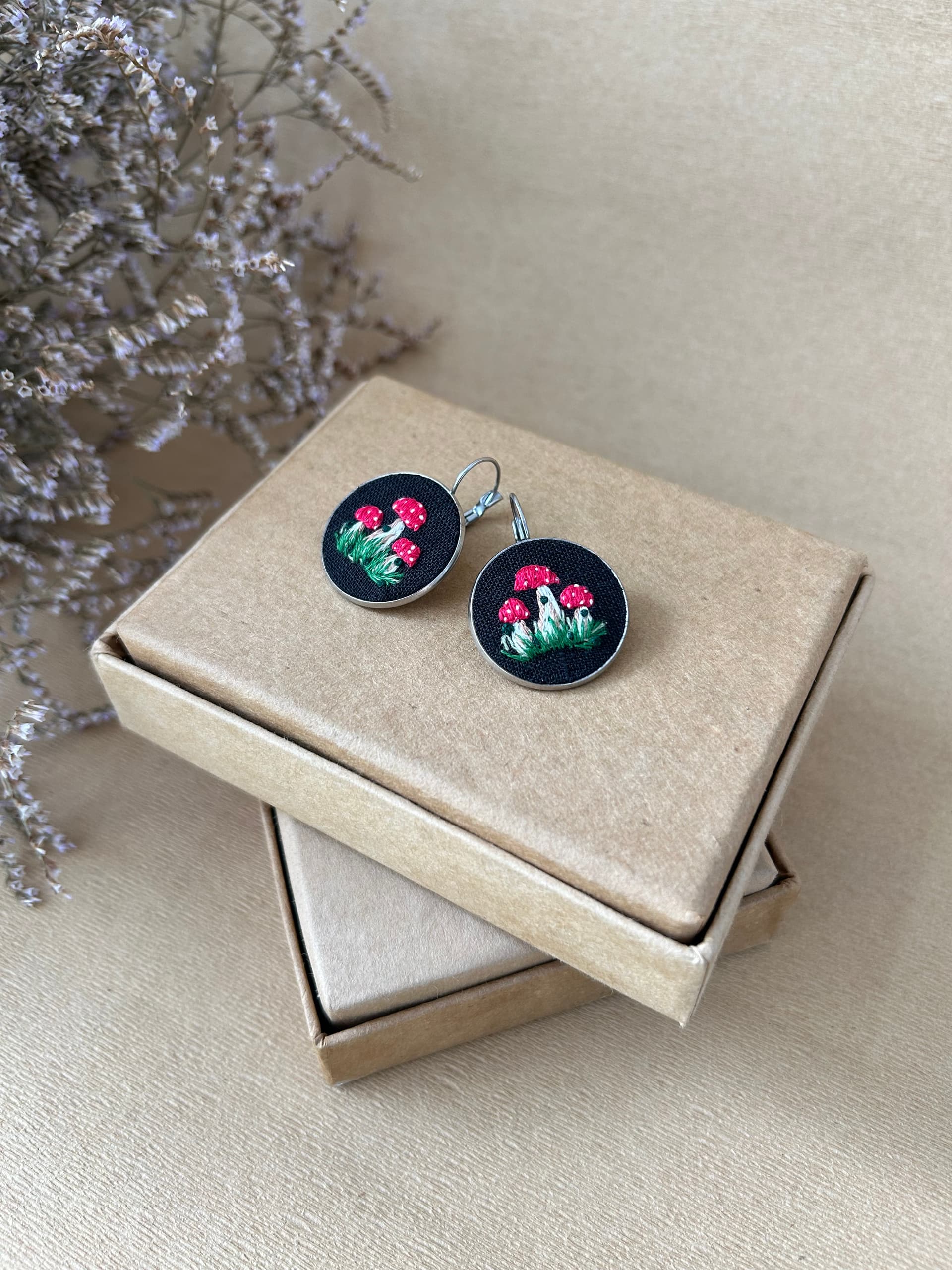 Mushroom Earrings 