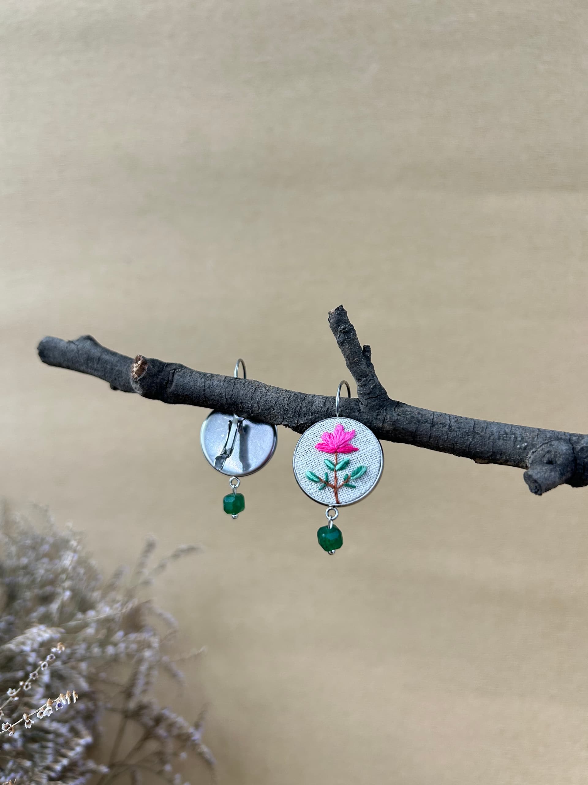Lotus Earrings  view 2