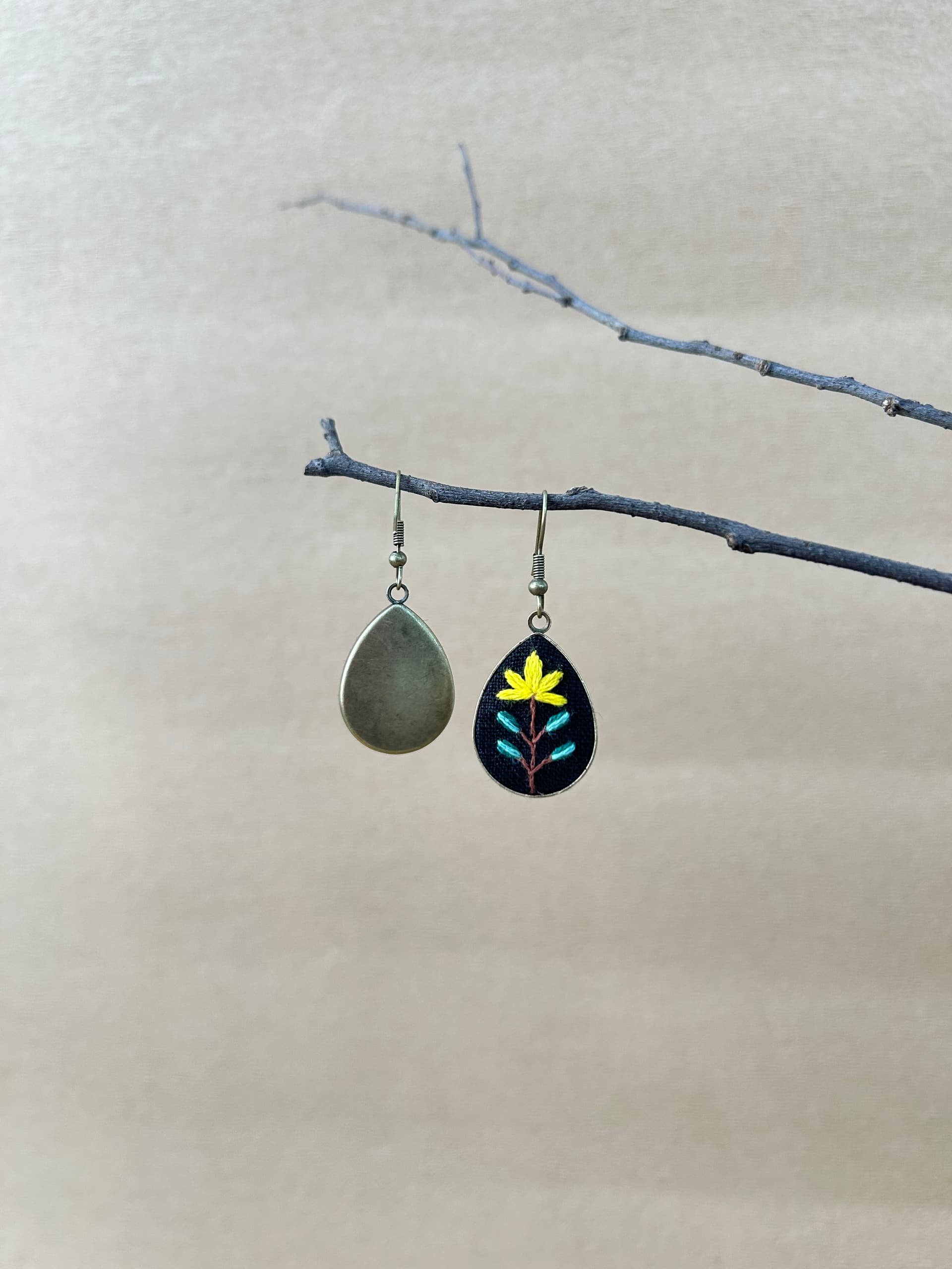 Lotus drop earrings  view 2