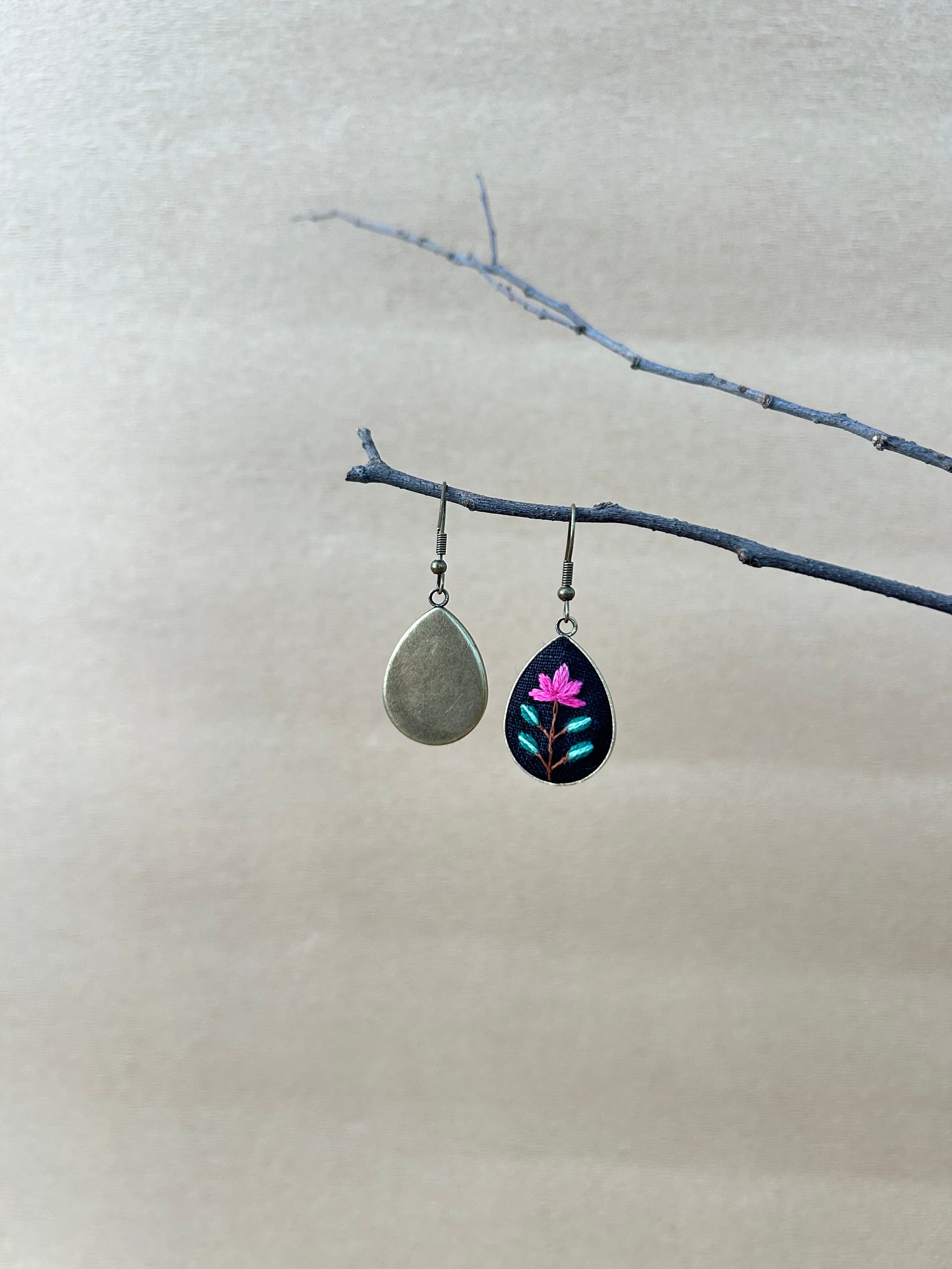 Lotus drop earrings  view 4