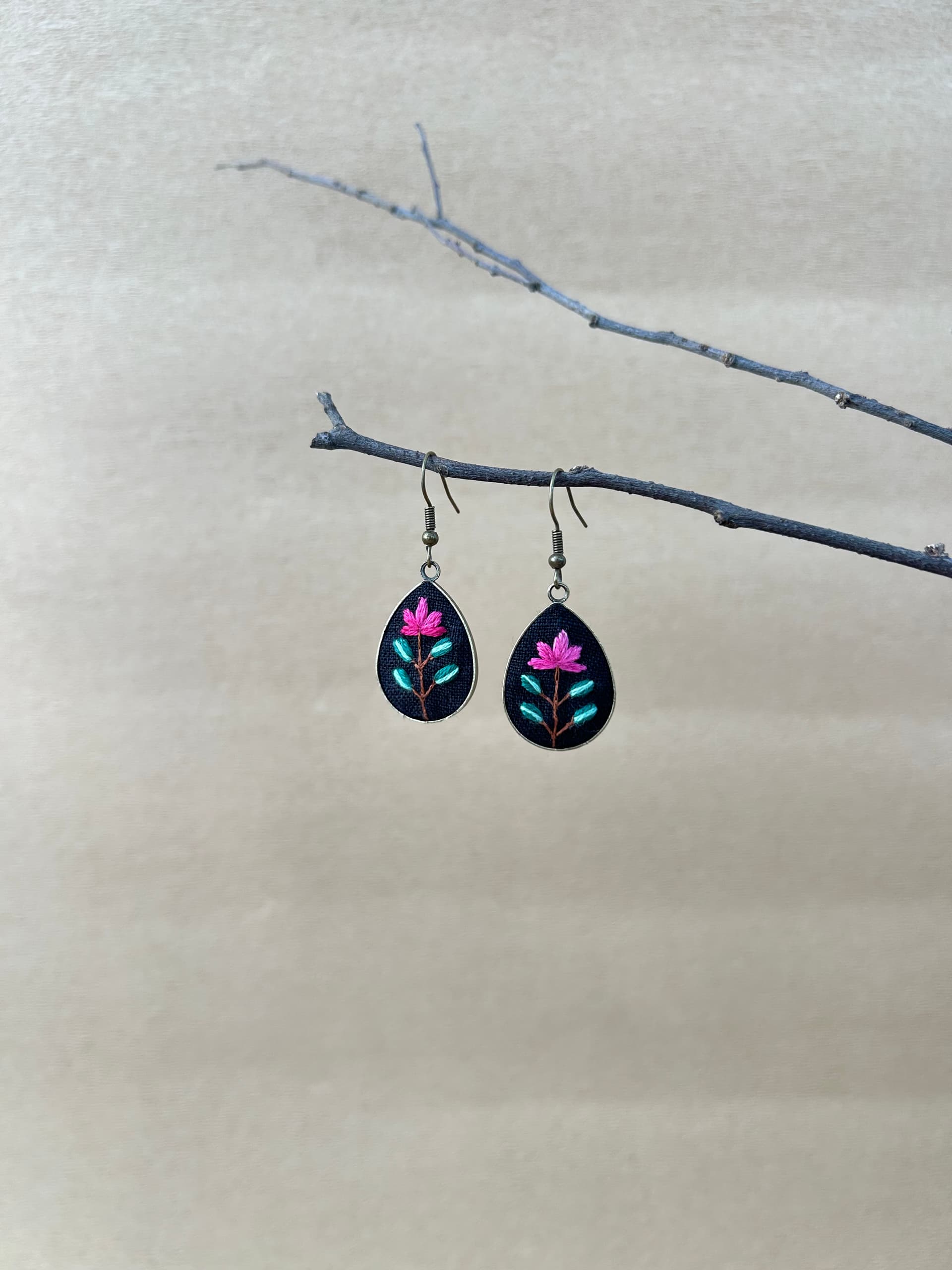 Lotus drop earrings  view 3