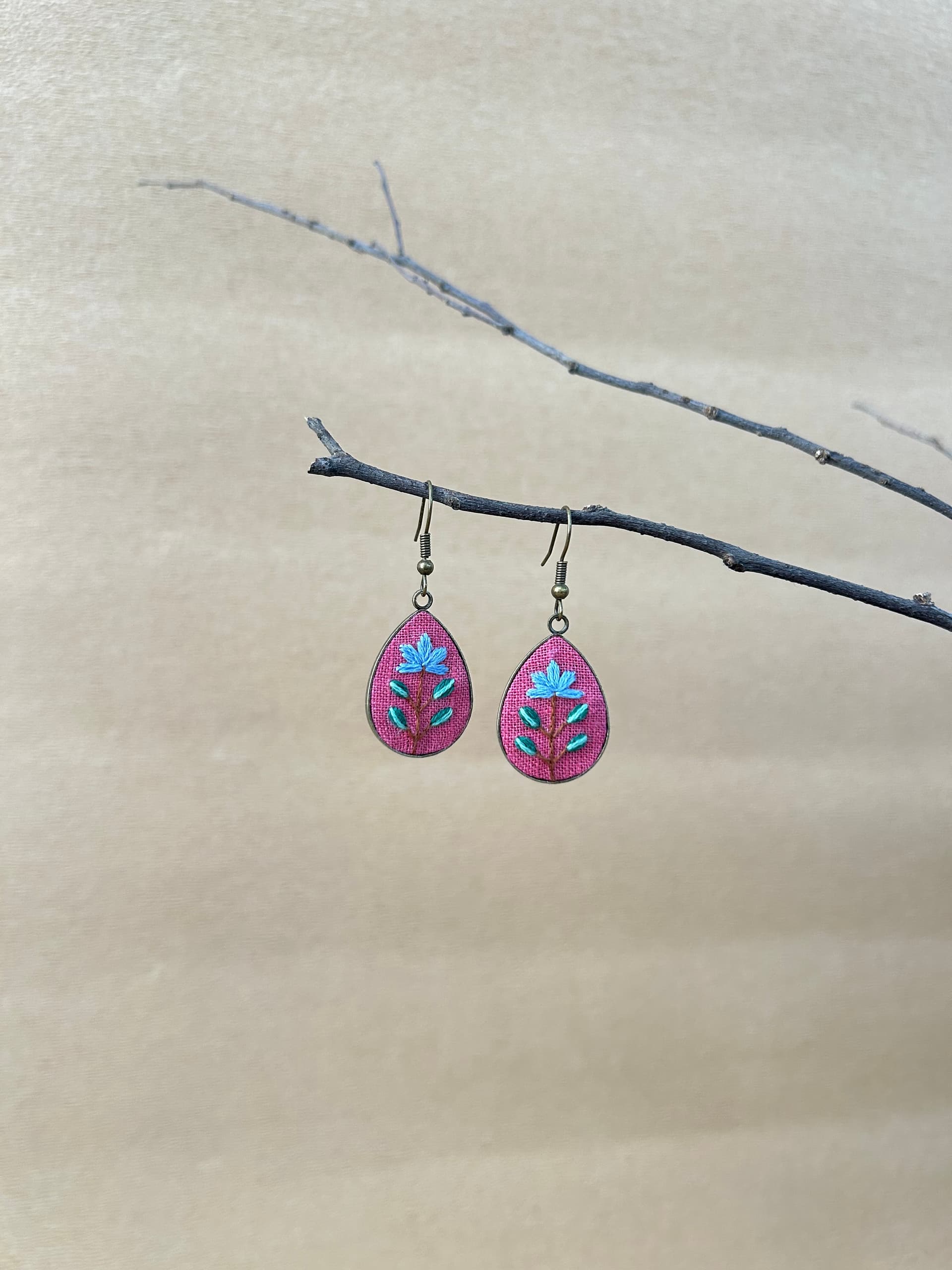 Lotus drop earrings  view 3