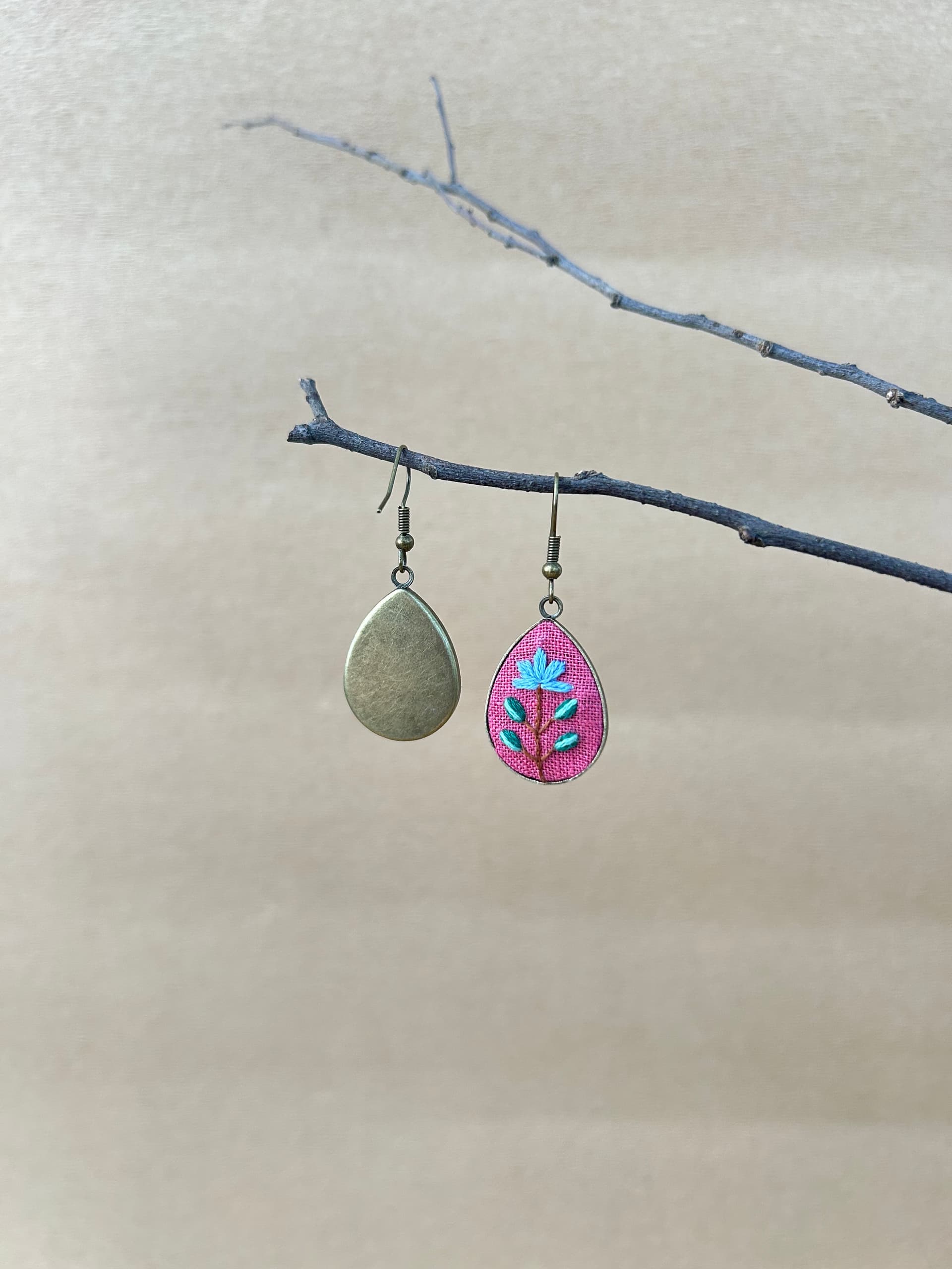 Lotus drop earrings  view 4