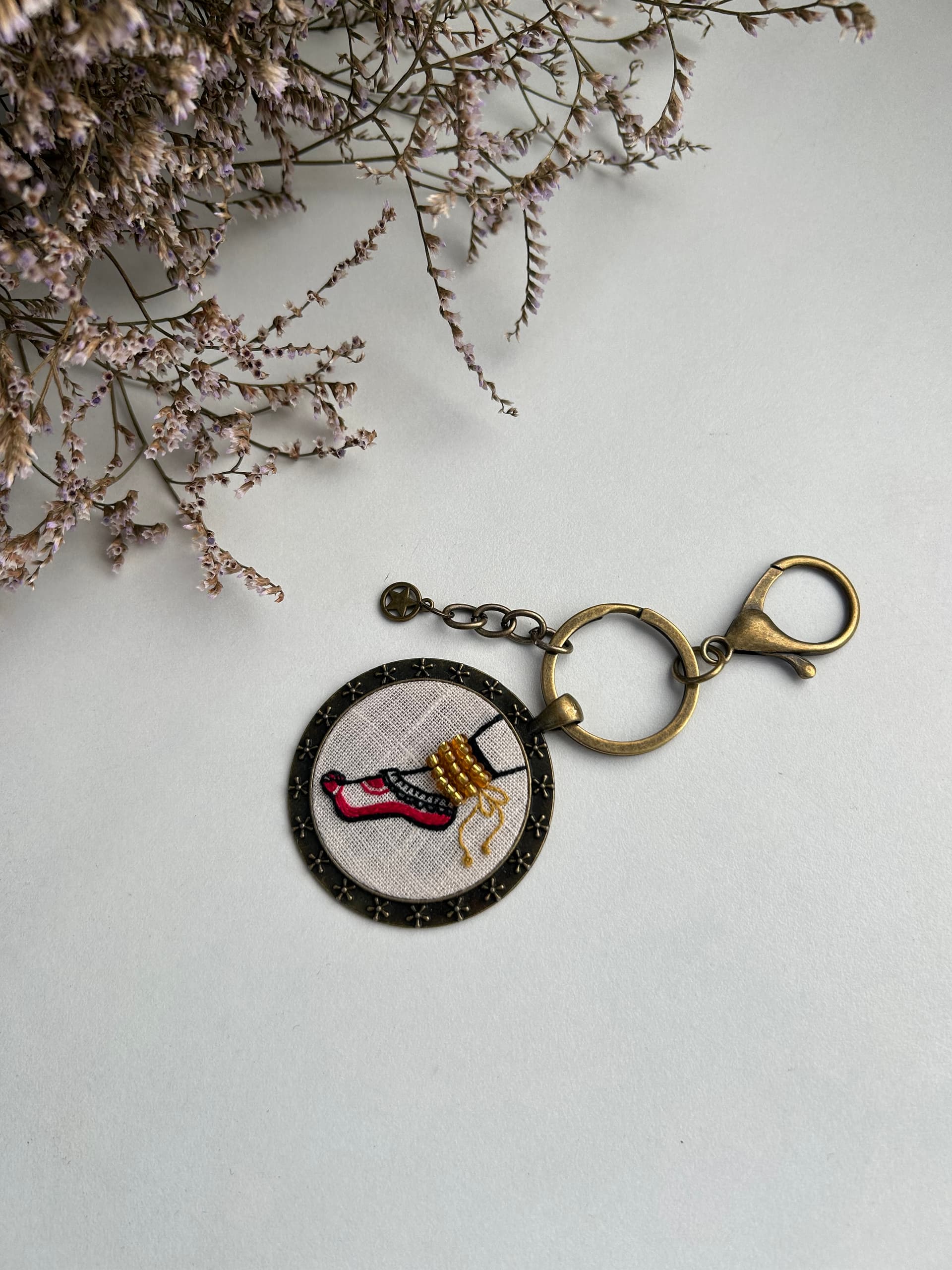 Kathak Ghungroo Embroidered Keychain/Charm