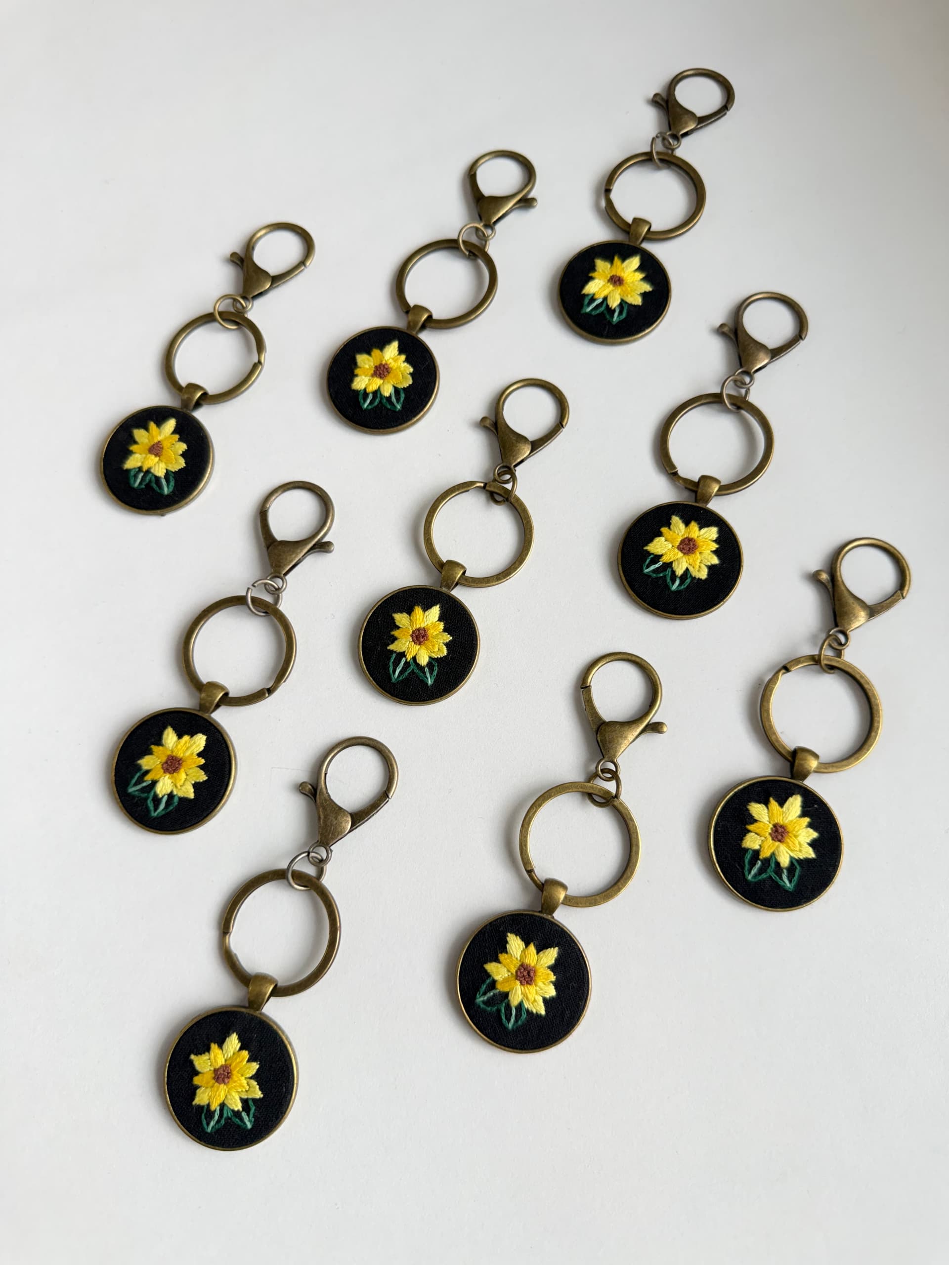 Sunflower keychain view 3