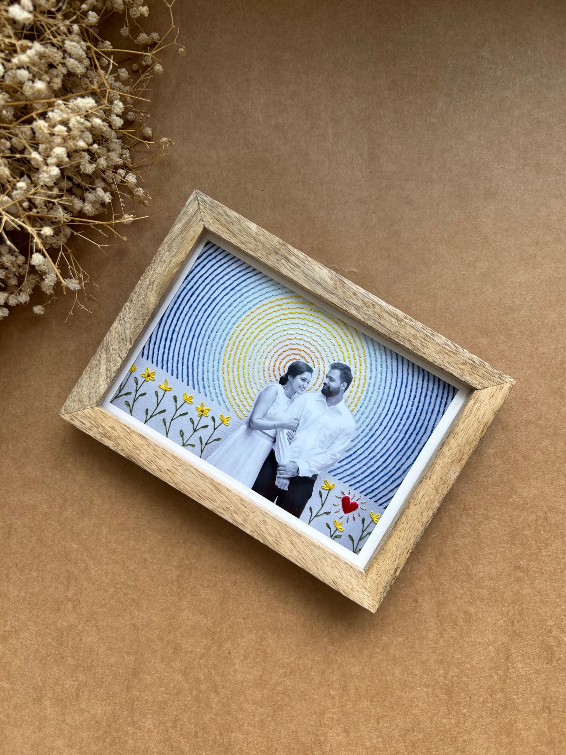 Starry Night Embroidered Photograph view 1
