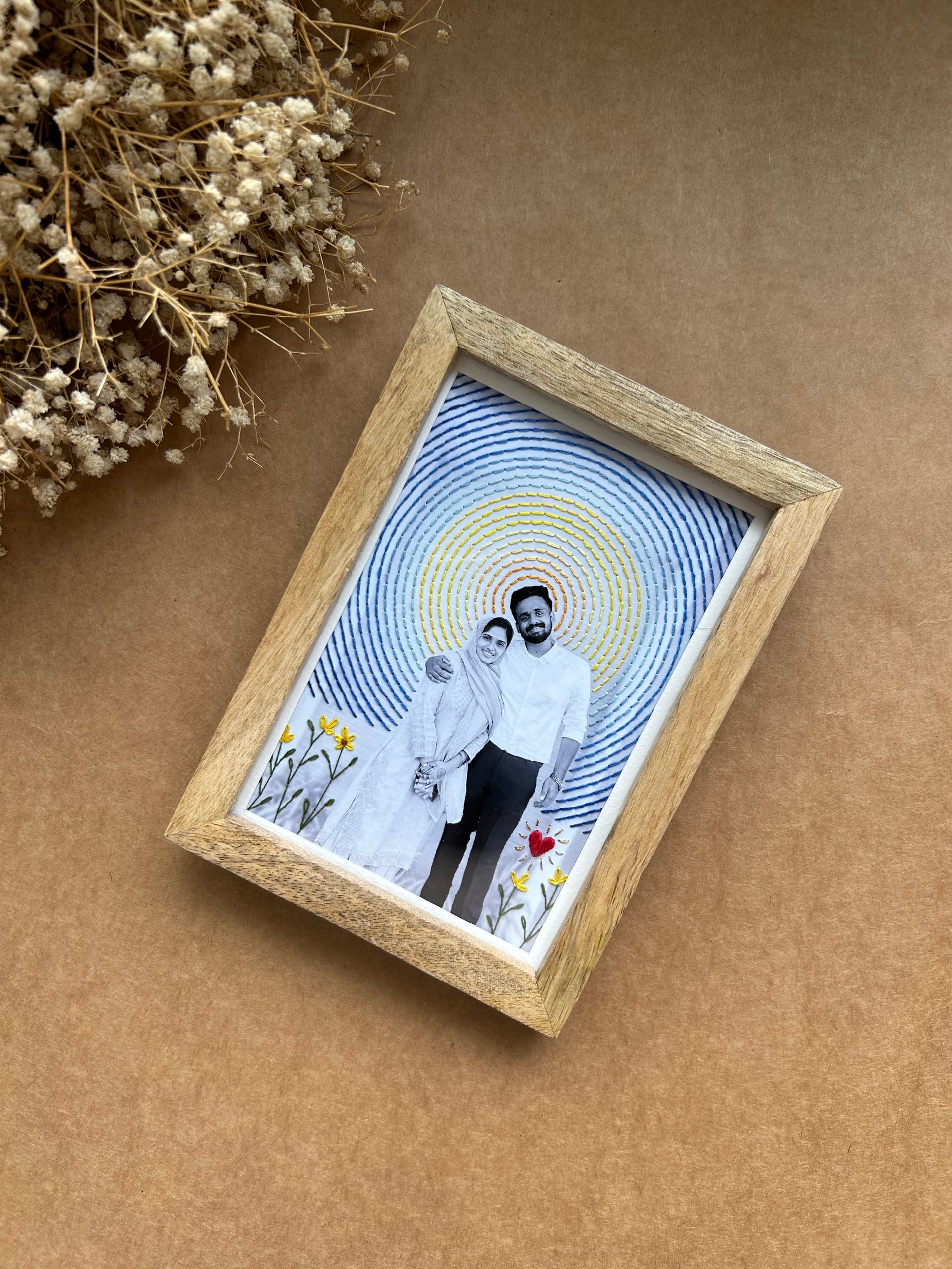 Starry Night Embroidered Photograph view 2