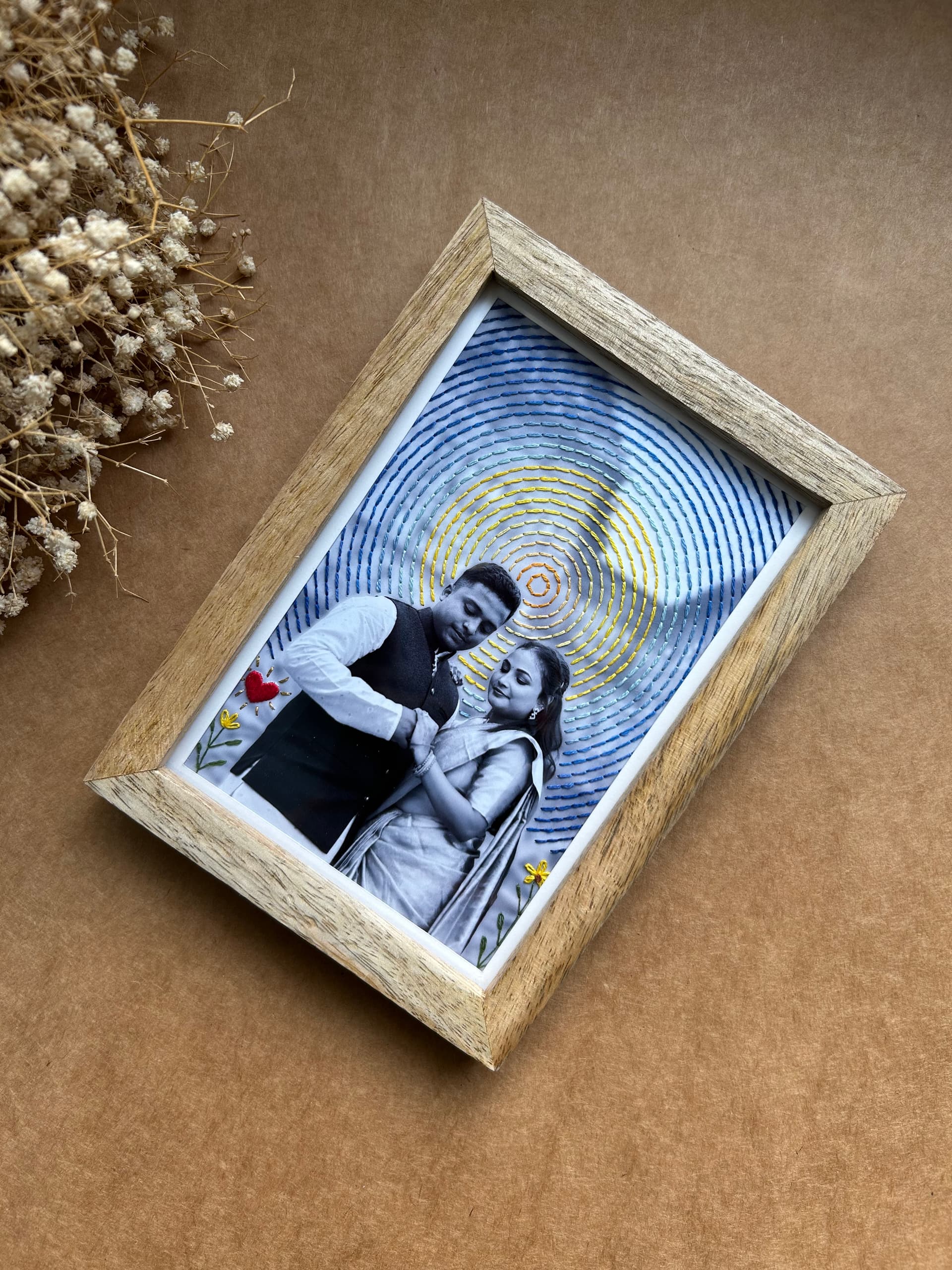 Starry Night Embroidered Photograph view 4