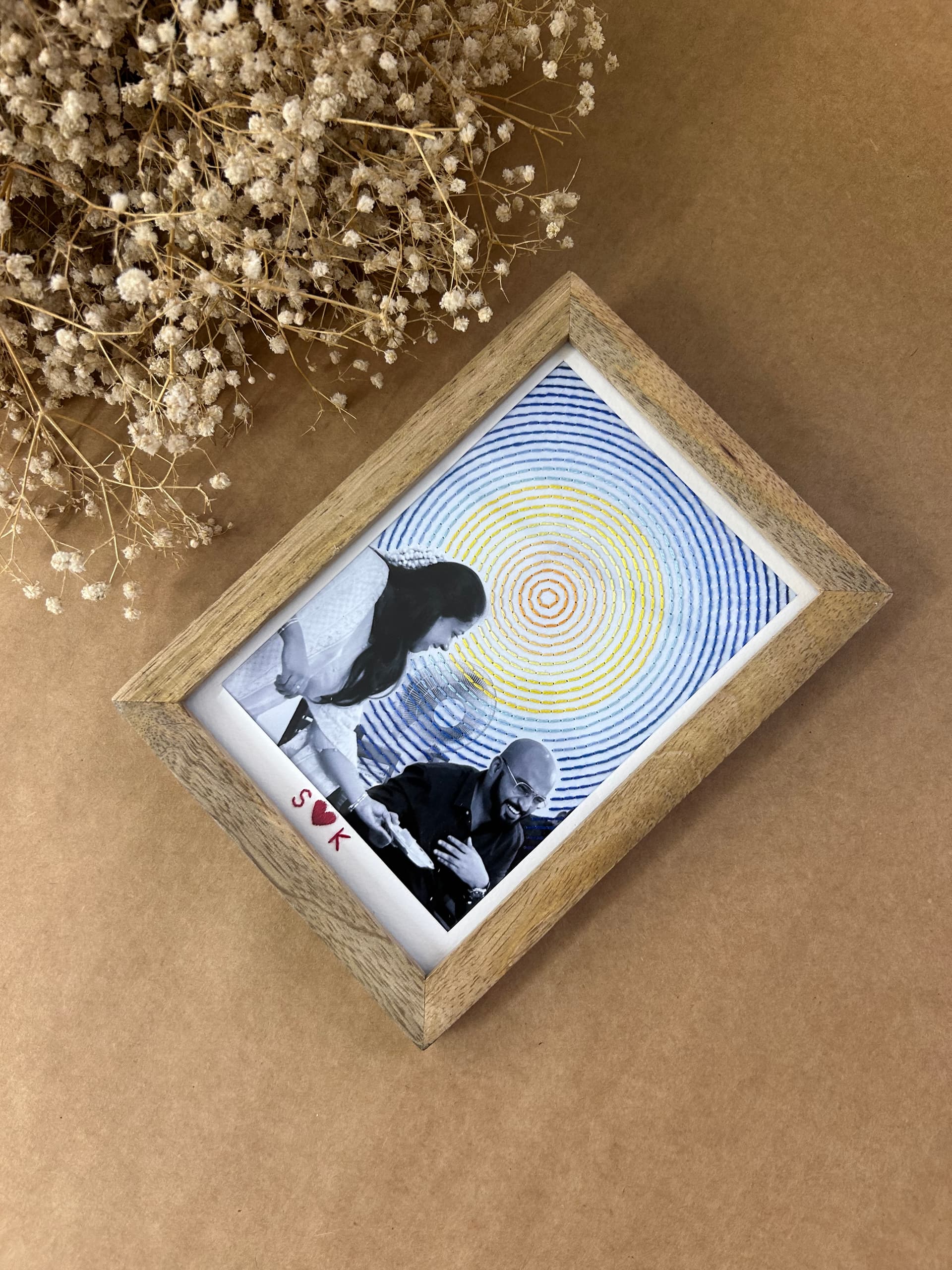 Starry Night Embroidered Photograph view 5