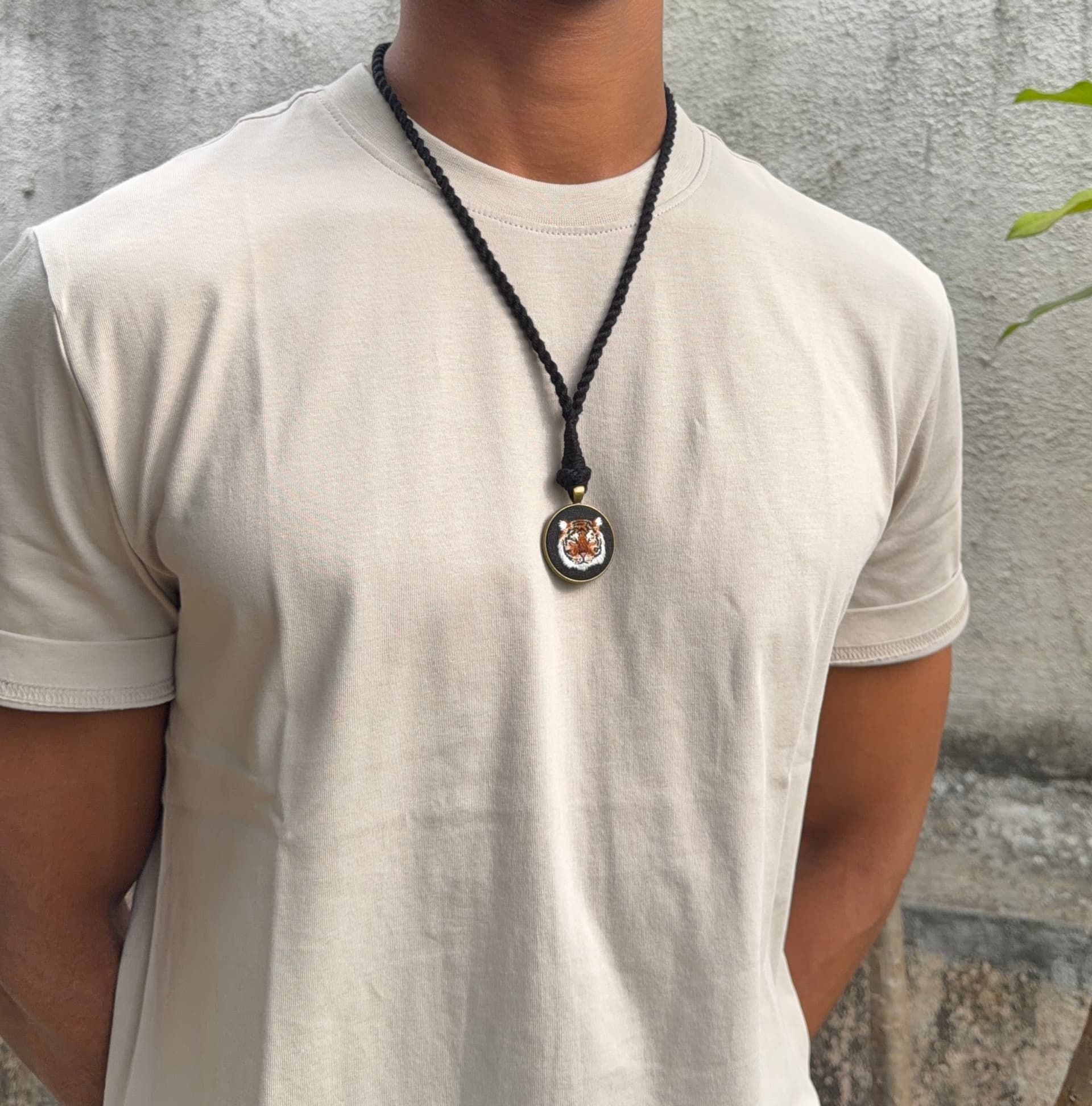 Tiger pendant view 3